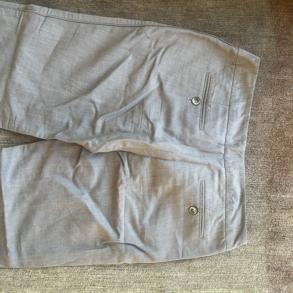 Ted Baker Cotton Pinstriped Cropped Pants - Ted Size 2 - NWOT - Picture 5 of 6